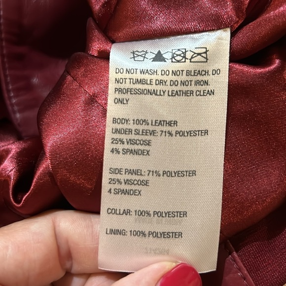 IMAN Leather and fabric Jacket. NWT Small - Picture 10 of 10